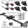 4 Seat Belt Bracket Kit Replacement for Yamaha Club Car Golf Cart