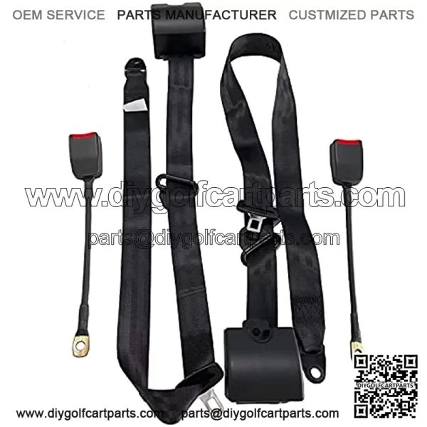 2 Set 3 ??oint Adjustable Car Belt Harness Kit Universal for Trucks for Truck,Club Golf Cart,Go Kart, Van, VR,UTV and Buggies