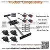 4 Golf Cart Seat Belts and Bracket Kit Replacement for Golf Carts Yamaha Club Car - Image 4