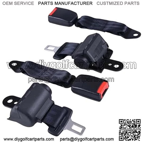 Universal Golf Cart Seat Belts Bracket 2 Seat Belts Mounting Bracket Kit Replacement for Yamaha Club Car Bar - Image 2