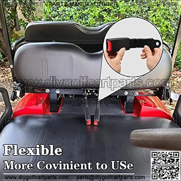 Golf Cart Seat Belts,Universal Retractable Belts Kit 42" Fits Club Car EZGO Yamaha 2 Set/4 Set - Image 3