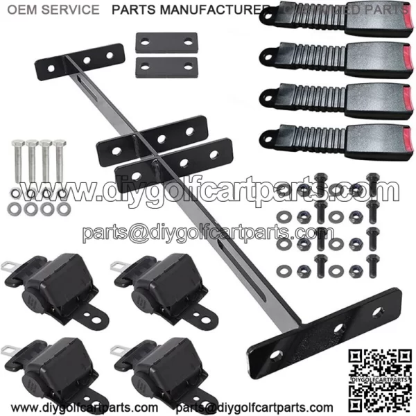 Universal Golf Cart 4 Seat Belts Mounting Bracket Set? Club Car