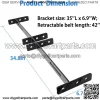 Universal Golf Cart 4 Seat Belts Mounting Bracket Set? Club Car - Image 2