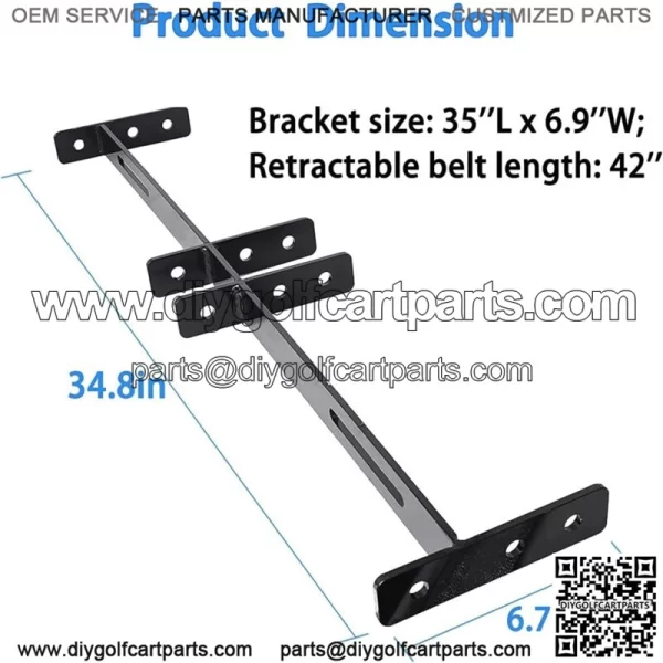 Universal Golf Cart 4 Seat Belts Mounting Bracket Set? Club Car - Image 2