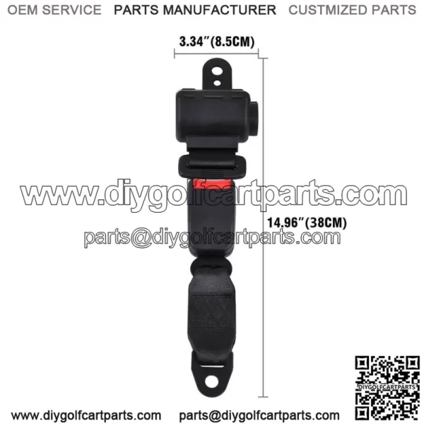 2x Golf Cart Seat Belt Universal Lap Straps for EZGO Yamaha Club Car - Image 4