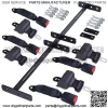 Golf Cart 4 Seat Belt Kit with Bracket Bar for Club Car Yamaha EZGO - Image 2