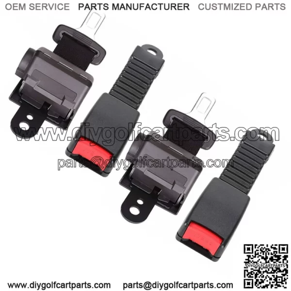 FOR EZGO&Yamaha&Club Car 42" Golf Cart Seat Belts Lap Set 2 Sets - Image 2