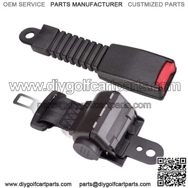 Fits For EZGO/Yamaha/Club Car 4 Sets Golf Cart Seat Belts Lap Set Retractable - Image 3