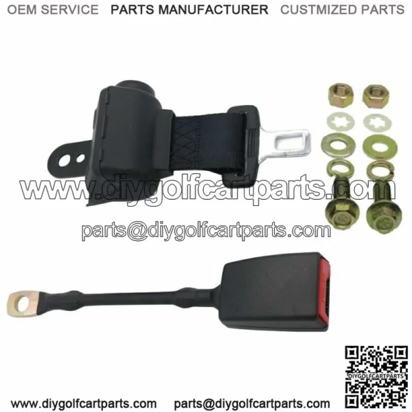 Universal Golf Cart Seat Belt Kit with 4 Belts- Club Car EZGO Yamaha - Image 2