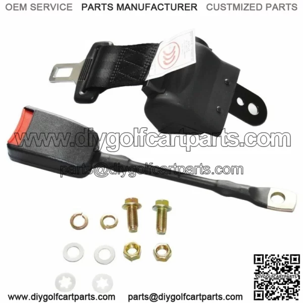Universal Golf Cart Seat Belt Kit with 4 Belts- Club Car EZGO Yamaha - Image 3