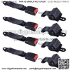 4x EZGO/Yamaha/Club Car Universal Golf Cart Seat Lap Belts w/Buckles
