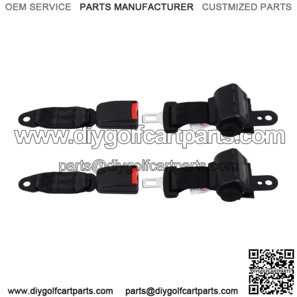2x Golf Cart Seat Belt Buckle Kit For EZGO/Yamaha Club Car Seatbelts