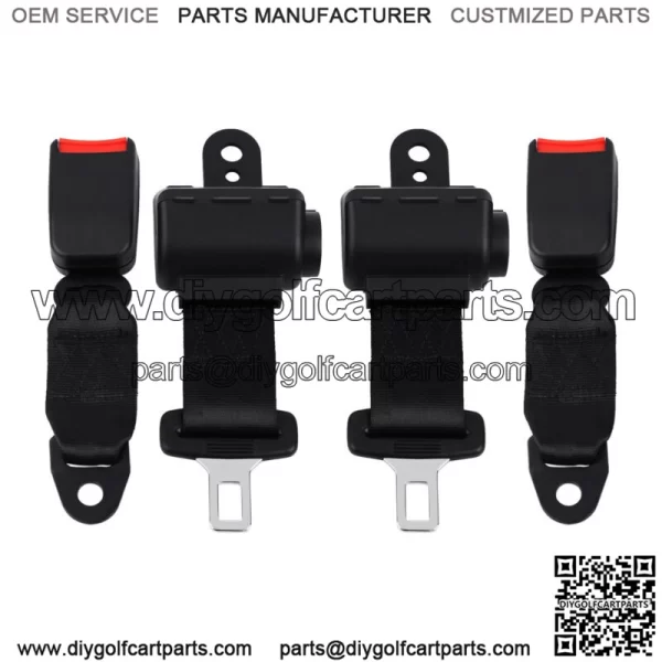 2x Golf Cart Seat Belt Buckle Kit For EZGO/Yamaha Club Car Seatbelts - Image 3