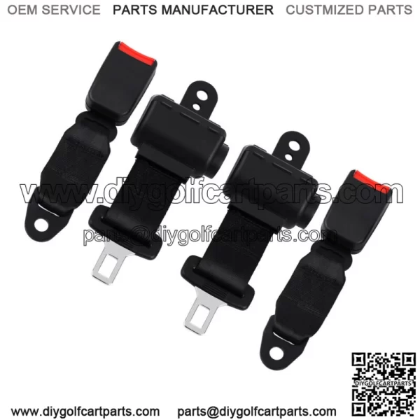 2x Golf Cart Seat Belt Buckle Kit For EZGO/Yamaha Club Car Seatbelts - Image 4
