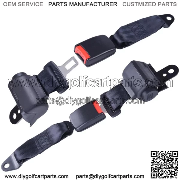 2pcs Universal Golf Cart Seat Belts Safe Insurance Durability Product Size - Image 2