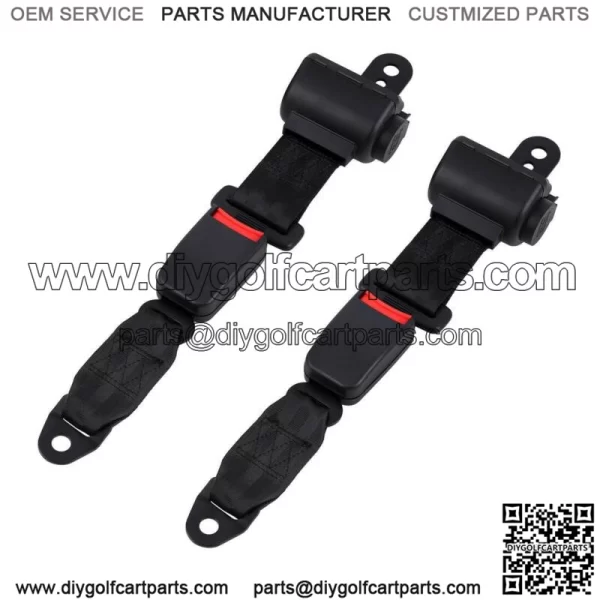 Universal Golf Cart Seat Belts Lap Set For EZGO Yamaha Club Car - Image 4