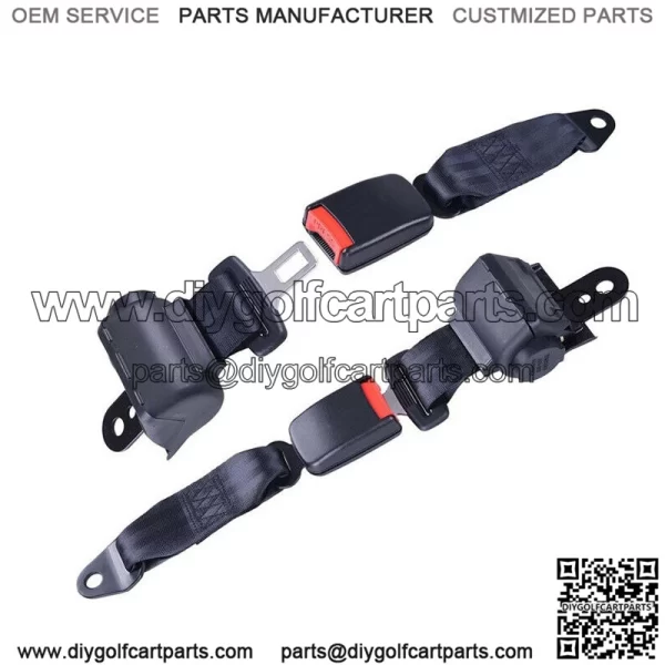 2x Universal Golf Cart Seat Belt Lap Straps for EZGO Yamaha Club Car - Image 2
