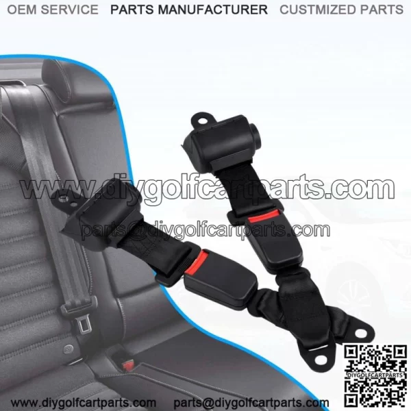 2x Universal Golf Cart Seat Belt Lap Straps for EZGO Yamaha Club Car - Image 4