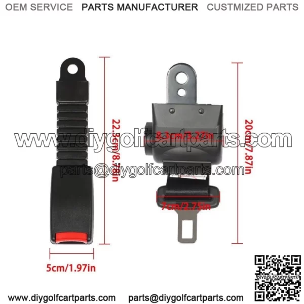 2X Golf Cart Seat Belts and Bracket Kit For EZGO Yamaha Club Car - Image 2