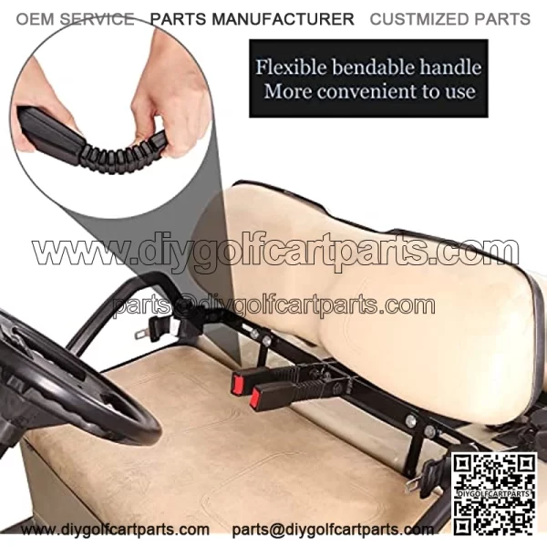 Golf Cart Seat Belts Set of 2 Retractable 42" Belt Kit Fits Most Golf Carts Go Kart UTV - Image 3