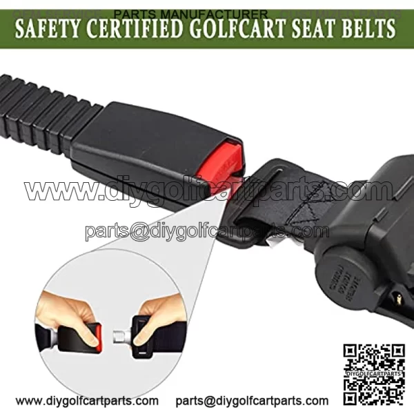 Golf Cart Seat Belts Universal Retractable Belts Kit 42" for Club Car Yamaha EZGO 2 Set/4 Set - Image 2