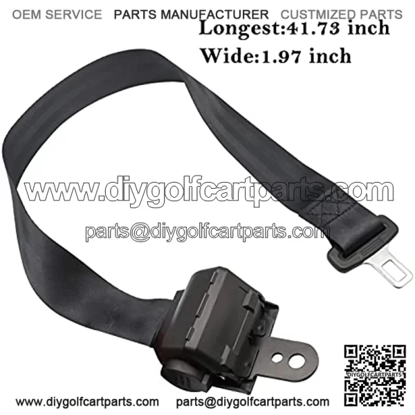 Golf Cart Seat Belts Universal Retractable Belts Kit 42" for Club Car Yamaha EZGO 2 Set/4 Set - Image 4