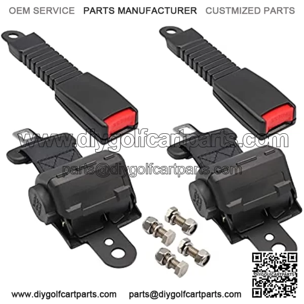 Golf Cart Seat Belts Universal Retractable Belts Kit 42" for Club Car Yamaha EZGO 2 Set/4 Set - Image 5