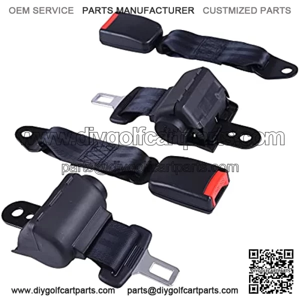 2pcs Universal Golf Cart Seat Belts - Image 2