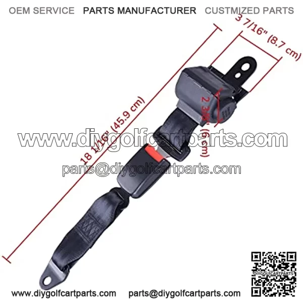 2pcs Universal Golf Cart Seat Belts - Image 4