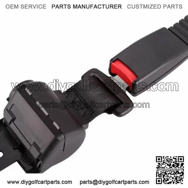 Universal Retractable Golf Cart Seat Belts for Yamaha EZGO Club Car 42" - Image 3