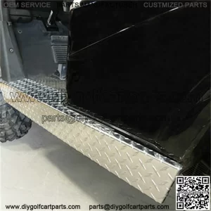 EZ-GO RXV Golf Cart Rocker Panels Set - Aluminum Diamond Plate Side Skirts