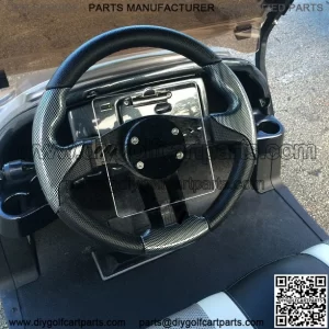 Golf Cart Score Card Holder Designed For Use With Custom Steering Wheels