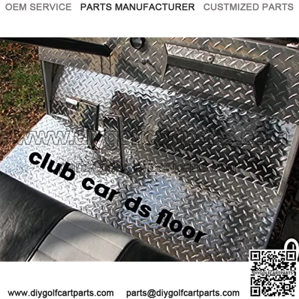 Club Car DS Golf Cart Diamond Plate Floor - Image 2