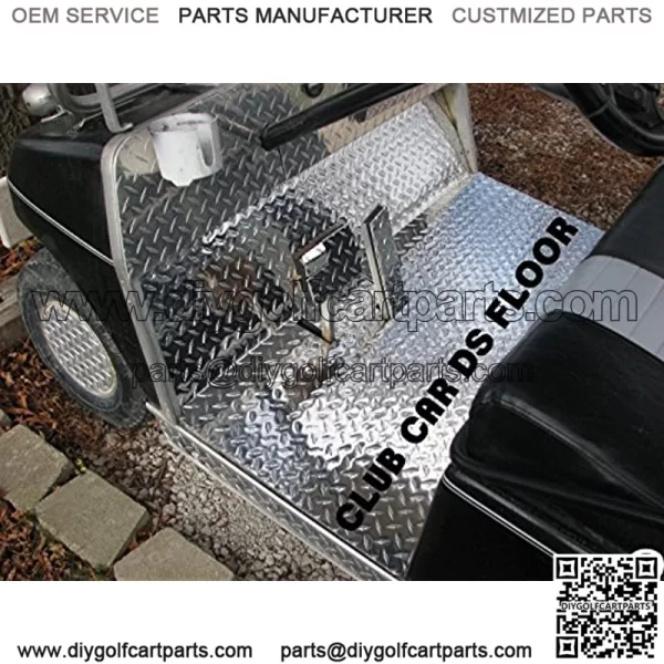 Club Car DS Golf Cart Diamond Plate Floor - Image 4