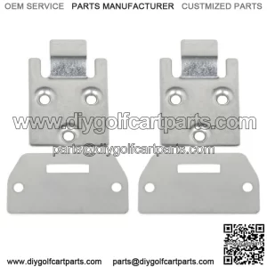 Set of 2 Seat Bottom Hinge and Plate for EZGO TXT/Medalist 1995 Up Golf Cart