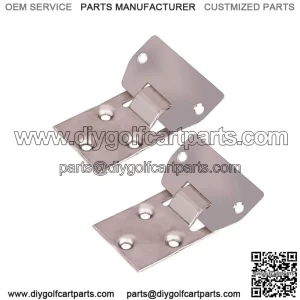 2set Golf Cart Seat Bottom Hinge Plate for EZGO TXT 1995.5-up 71610-G01 71609G01