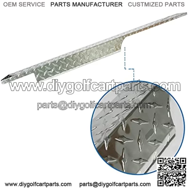 Aluminum Alloy Diamond Plate Rocker Panel for 1996-2013 EZGO TXT Golf Cart - Image 5