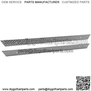 Aluminum Diamond Plate Insert Rocker Panel for Club Car Golf Cart DS 82-Up (Set of 2)
