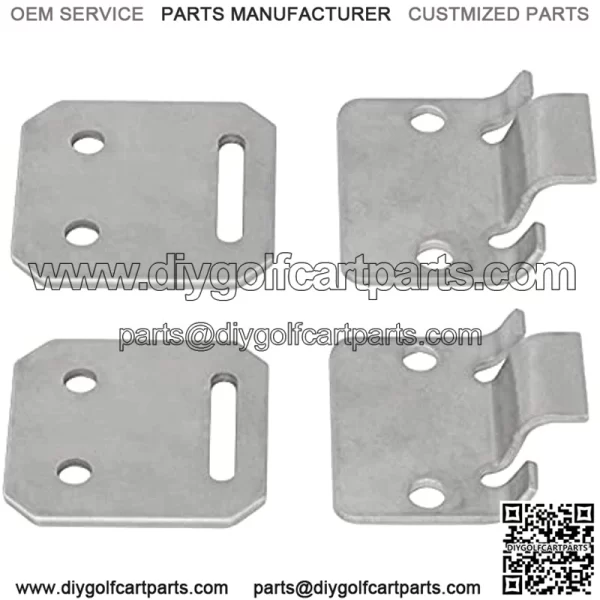 Golf Cart Seat Hinge Set for Club Car DS 1979-Up Golf Cart 1011652 1012412 Set of 2 - Image 4