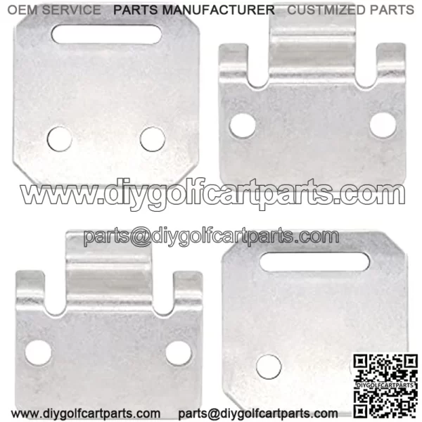 Golf Cart Seat Hinge Set for Club Car DS 1979-Up Golf Cart 1011652 1012412 Set of 2 - Image 5