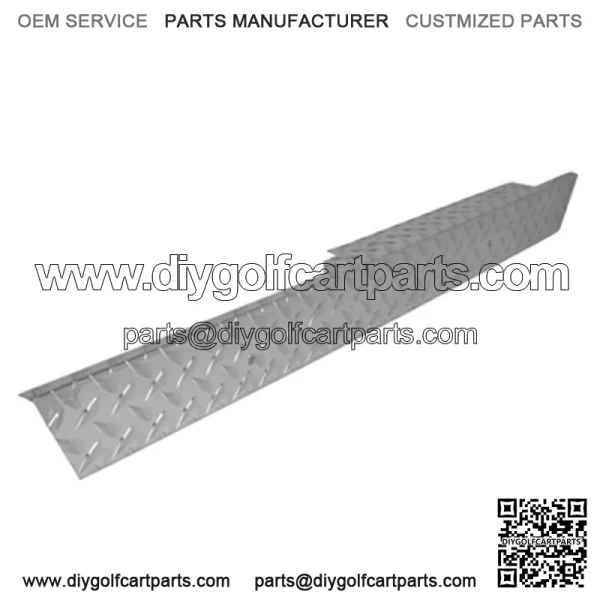 EZGO Medalist & TXT Golf Cart Diamond Plate Rocker Panel Set Fits 1994.5 and Up - Image 2