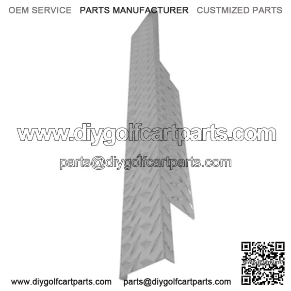 EZGO Medalist & TXT Golf Cart Diamond Plate Rocker Panel Set Fits 1994.5 and Up - Image 3