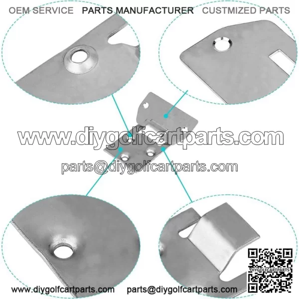 Golf Cart Seat Bottom Hinge and Cart Plate for EZGO TXT 95.5+ 71610-G01 71609G01 - Image 2