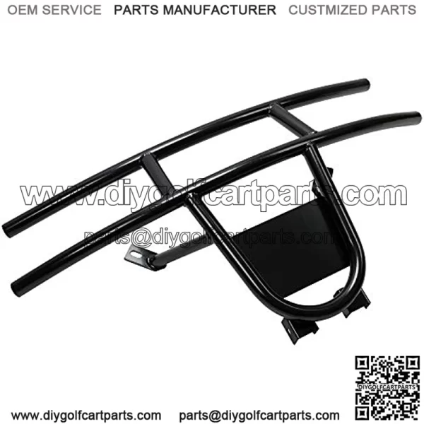 Golf Cart Front Bumper Brush Guard Compatible with 2008-2015 EZGO RXV Gas OR ELEC Black Powder Coated - Image 4
