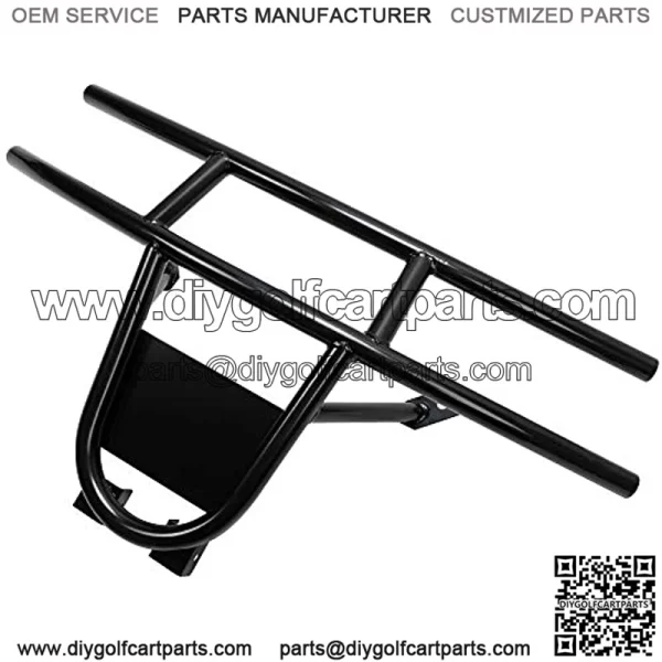 Golf Cart Front Bumper Brush Guard Compatible with 2008-2015 EZGO RXV Gas OR ELEC Black Powder Coated - Image 5