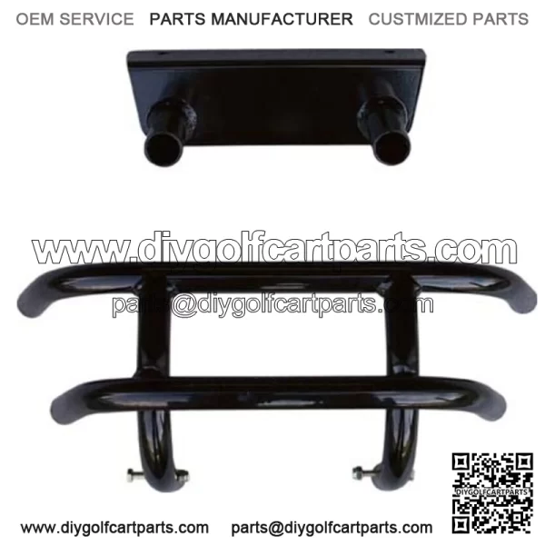 Club Car DS Front Bumper, Black for 1981-Up