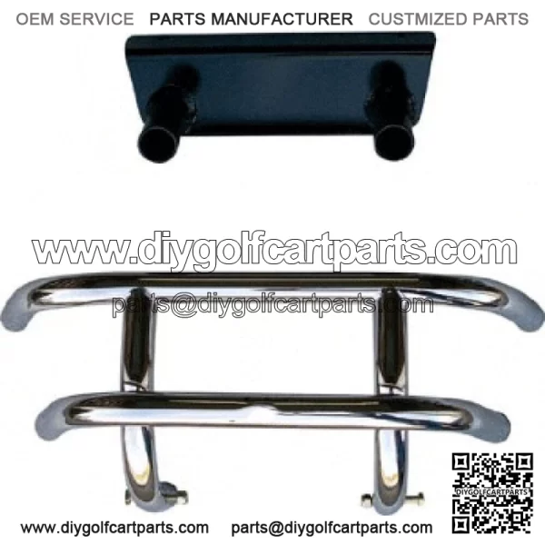 Club Car DS Front Bumper, Stainless Steel for 1981-Up
