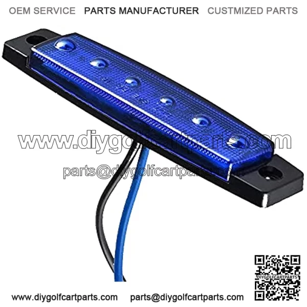 LED Rock Strip Lights Car Underglow Wheel Fender Well Lighting Kits Waterproof for Golf Cart Jeep Offroad Truck Ford RV UTV ATV Snowmobile 8PCS (Blue) - Image 3