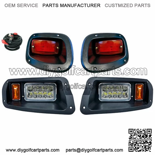Golf Cart Light Kit - NON-Street Legal (LED or Regular, Fits 1996-2019)