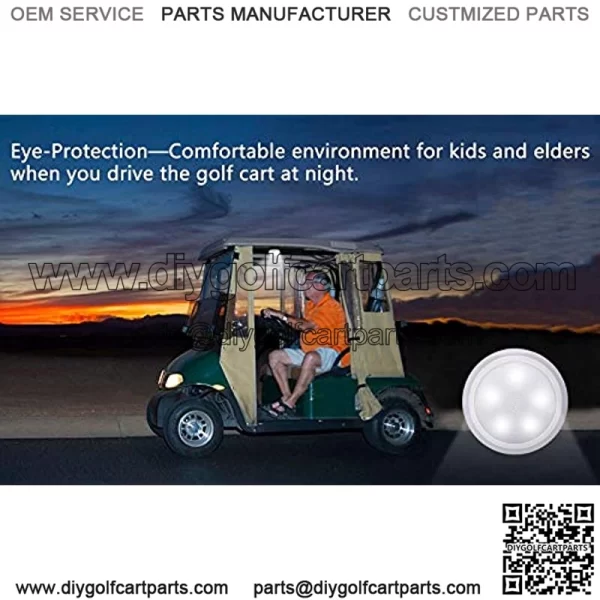 Universal Golf Cart Roof Touch LED Light for Club Car DS Onward Precedent EZGO TXT RXV Yamaha, WireleUSB Rechargeable Lighting Stick On Anywhere Great Golf Gifts - Image 3